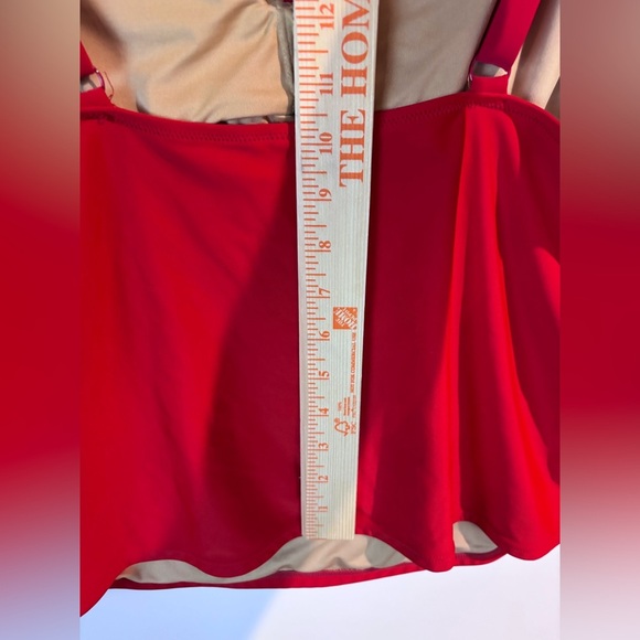 Old Navy Vibrant Red Tankini Top Size 4X - Picture 13 of 14